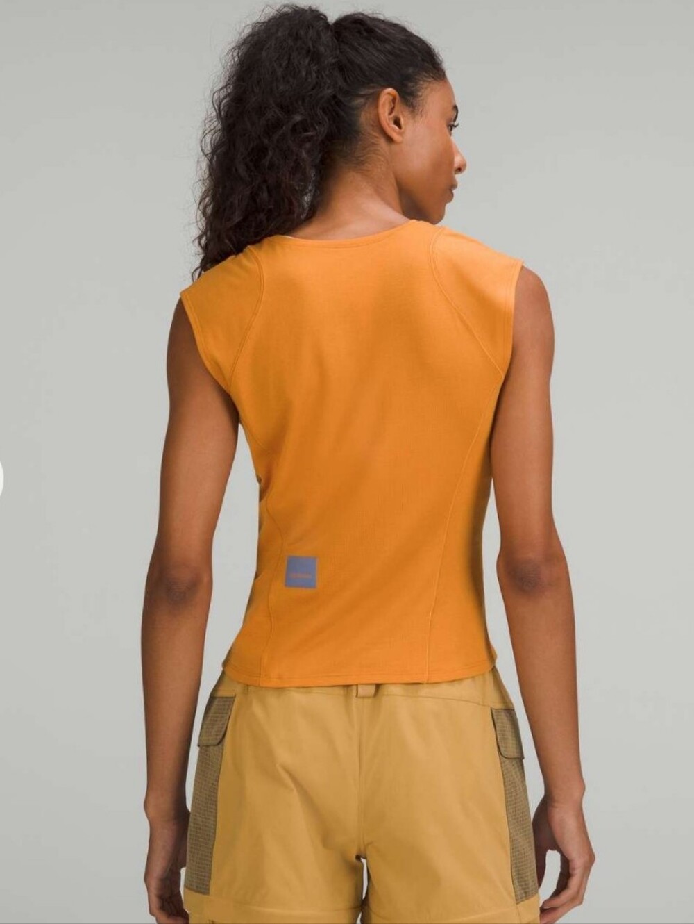 Lululemon Cap Sleeve Hiking Tank Top Autumn Orange